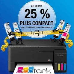 Solution d’impression multifonction A4 Wi-Fi et AirPrint EcoTank ET-2914 équipée de réservoirs d’encre, avec jusqu’à 3 ans d’encre inclus