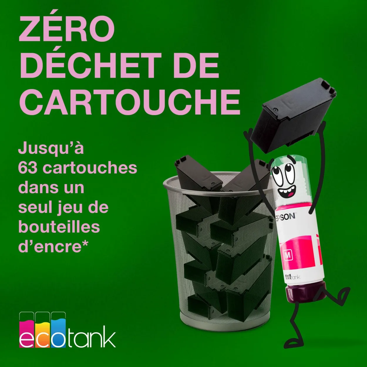 Solution d’impression multifonction A4 Wi-Fi et AirPrint EcoTank ET-2914 équipée de réservoirs d’encre, avec jusqu’à 3 ans d’encre inclus
