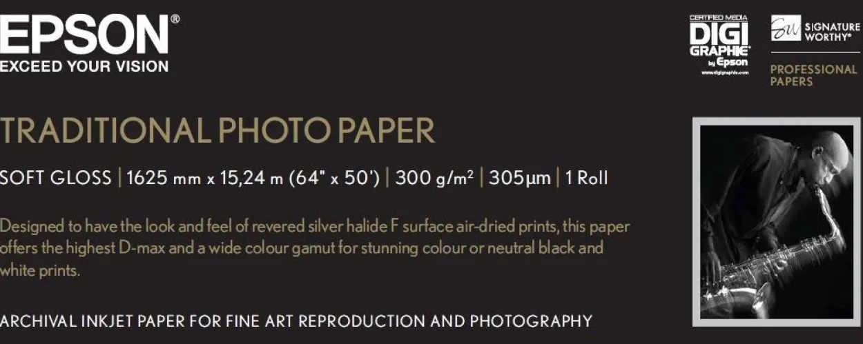 Traditional Photo Paper, 64"x 15m